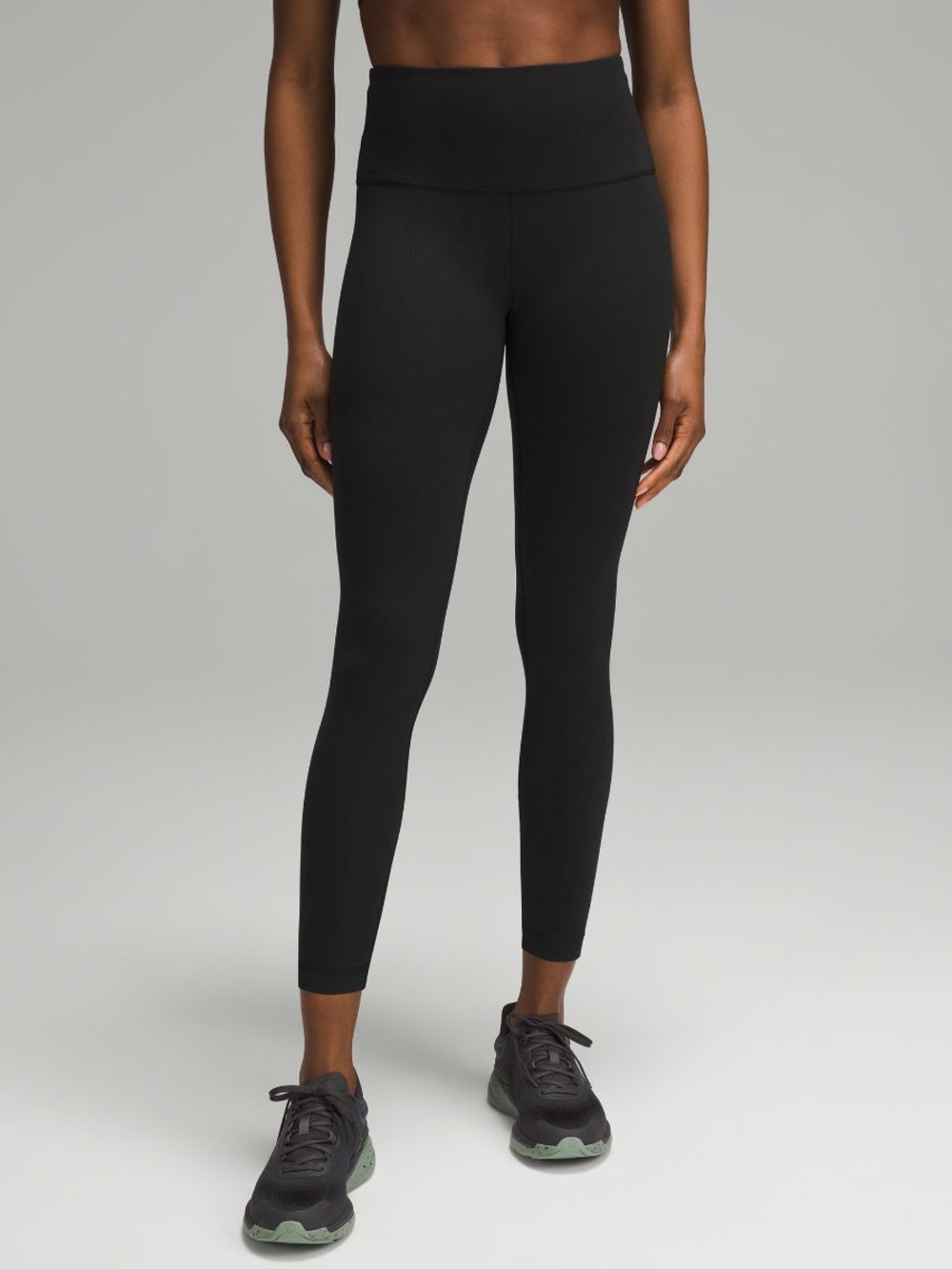 Lululemon Wunder Train High-Rise black Ribbed sculpting Leggings size 6